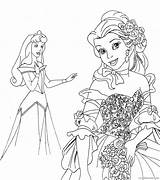 Disney Coloring4free Belle Princesses Coloring Pages Sleeping Beauty Related Posts sketch template