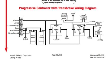 nitrous wiring diagram  transbrake