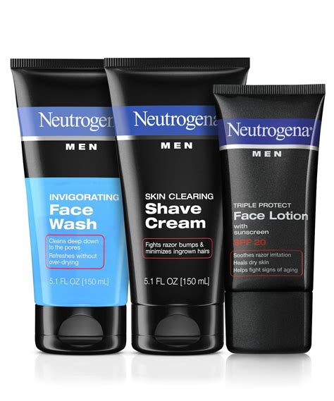 mens skin care essentials skin care set neutrogena