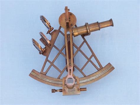 buy admiral s antique brass sextant 12in with rosewood box