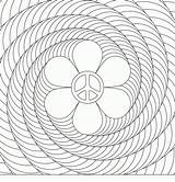 Coloring Pages Printable Flower Spiral Optical Illusion Cool Power Illusions Designs Color Patterns Print Pattern Adults Peace Paste Eat Clipart sketch template