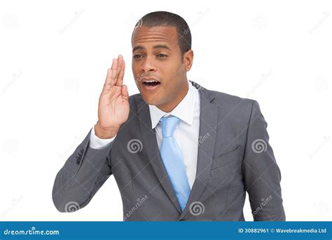 young businessman calling   stock image image  calling