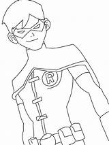 Coloring Pages Justice Young Robin League Colouring Youngjustice sketch template