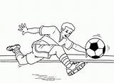 Coloring Pages Soccer Printable Print sketch template