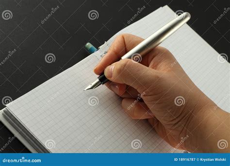 notebook writing stock image image  note open paper