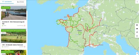 plan je fietsvakantie  frankrijk france velo tourisme