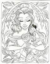 Coloring Pages Disney Adults Adult Princess Colouring Printable Book Books Sheets Tumblr Cartoon Kids Version Cute sketch template