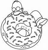 Homer Simpsons sketch template
