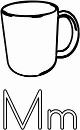 Mug Coloring Coffee Printable Pages Printables Printablee Mugs Via Template sketch template