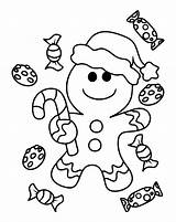 Christmas Coloring Pages Gingerbread Boy Printable Crafts Preschoolers Kids Craft Reindeer Printablee sketch template