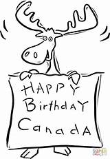 Canada Fete Bonne Kanada Geburtstag Alles Malvorlagen Ausdrucken Fois Imprimé sketch template
