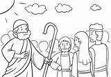Moses Exodus sketch template
