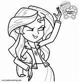 Coloring Equestria Sunset Shimmer Pony Girls Pages Little Kids Mlp Bettercoloring Girl Printable Print Choose Board Color sketch template