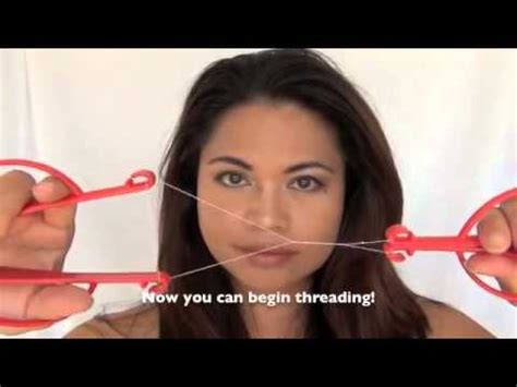 eyebrow threading video tutorial youtube