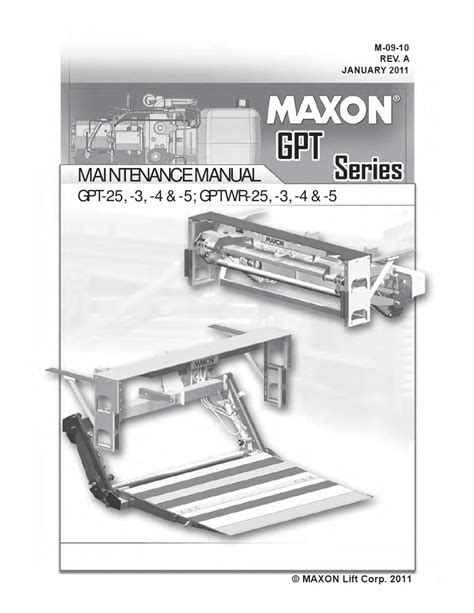 maxon gpt parts manual
