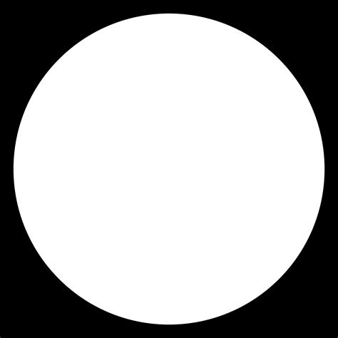 black screen  white circle