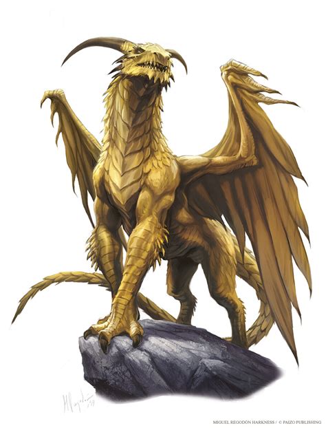pathfinder  edition metallic ancient dragon  miguel regodon harkness rimaginarydragons