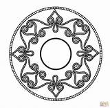 Mandala Celtic Coloring Mandalas Pages Printable Geometric Drawing Patterns Zen Stress Anti Celtique Incredible Leaves Clipart Looking Simple Adults Calmness sketch template