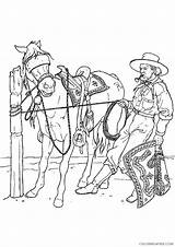 Cowboy sketch template