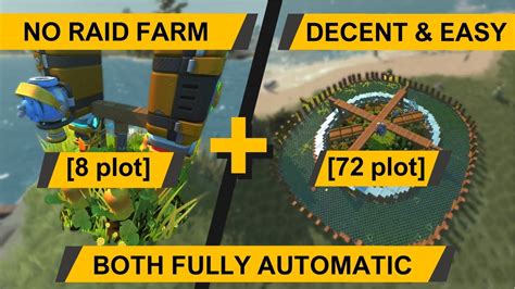 outdated  raid  plot fully automatic farms scrapmechanic survival youtube