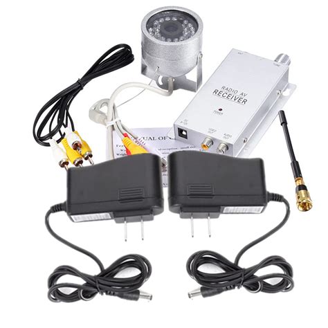 wireless camera kit radio av receiver  power supply surveillance home security