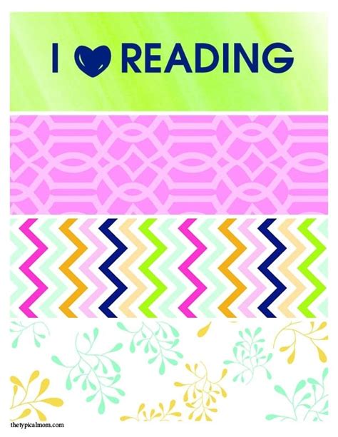 printable bookmarks  typical mom