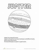 Planets Coloring Space Jupiter Pages Solar Planet Worksheets Facts System Activities Science Colouring Uranus Correspondences Worksheet Sheets sketch template