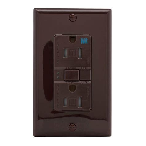 eaton gfci  test   tamper  weather resistant duplex receptacle  standard size