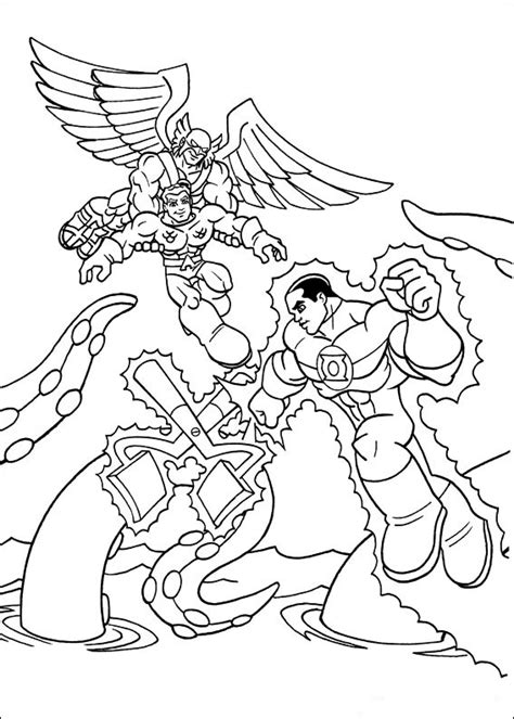 coloring page superfriends coloring pages