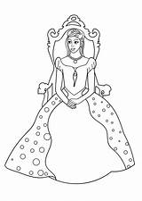 Coloring Princess Throne Para Colorear Dibujo Trono Prinses Troon Kleurplaat Op Princesa El Pages sketch template