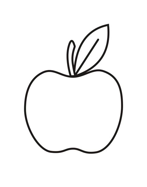 apple coloring sheet coloring pages