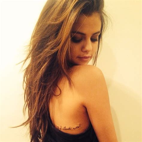 Selena Gomez New Tattoo Selena Gomez Love Yourself First