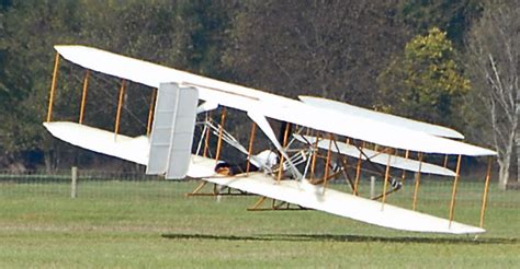 wright flyer iii briefly rises again over huffman prairie wright