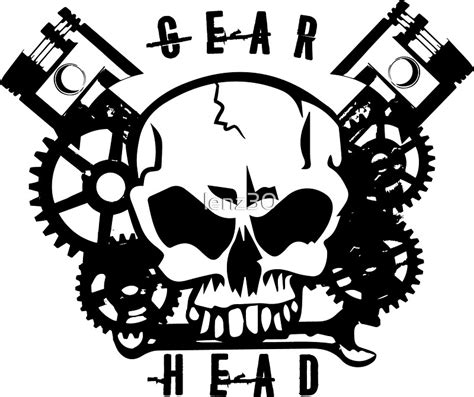gear head stickers  lenz redbubble