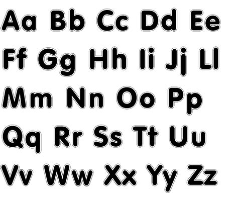 alphabet letters  print  cut