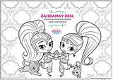 Shimmer Zahramay Nickelodeon Everfreecoloring sketch template