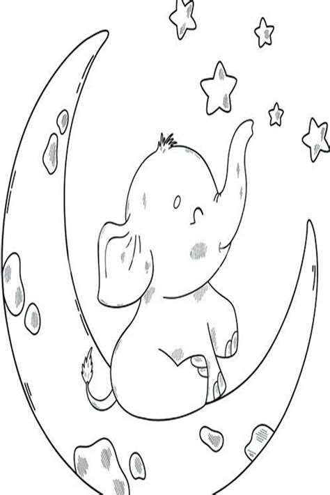 baby elephant coloring pages printable  coloring pages
