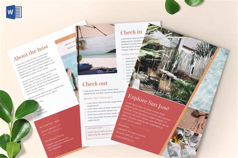 airbnb  book template flyer templates creative market