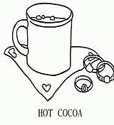 Hot Chocolate Coloring Pages Cocoa Color Printable Popular Getcolorings Coloringhome Colori sketch template