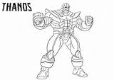 Thanos Coloring Pages Printable Marvel Kids Tsgos Beef Boss Infinity War sketch template