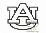 Auburn Logo Tigers Football Embroidery Size Appliqué College Designs sketch template