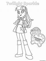 Twilight Coloring Sparkle Girls Equestria Pages Printable Print sketch template