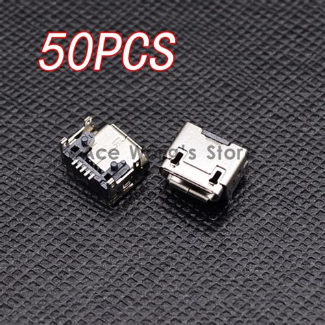 50pcs Micro Usb 5pin B Type Female Connector Widely Used In Tablet