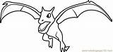 Aerodactyl Pokémon Coloringpages101 sketch template