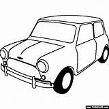 Mini Cooper Coloring Pages Car Austin Drawing 1963 Drawings Silhouette Thecolor Cars Gif Sketch Classic Colouring Vector Mouse Draw Morris sketch template