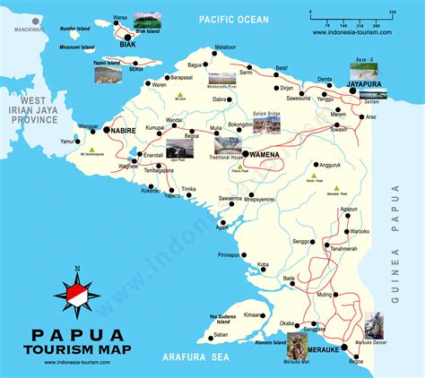 papua map peta papua peta irian irian map