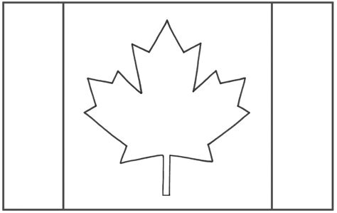canadian flag colouring page north america pinterest flags