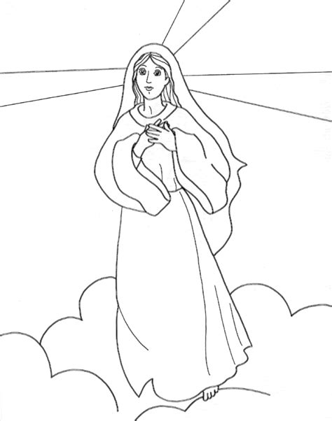 mother mary coloring coloring pages