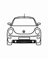 Car Coloring Pages Beetle Volkswagen Cars Bug Kids Types Different Automobiles Color sketch template