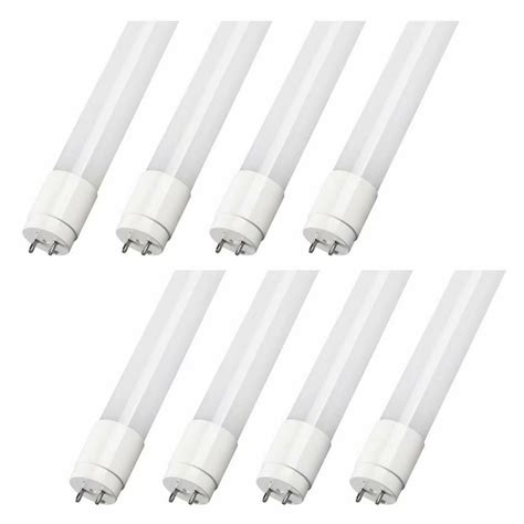 ft  led tube light fluorescent replacement lm  cool white  pack walmart